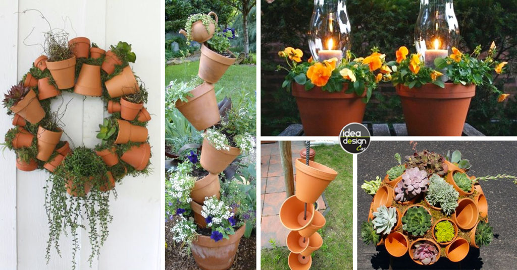 Creatività Con I Vasi Di Terracotta In Giardino! 13 Ispirazioni