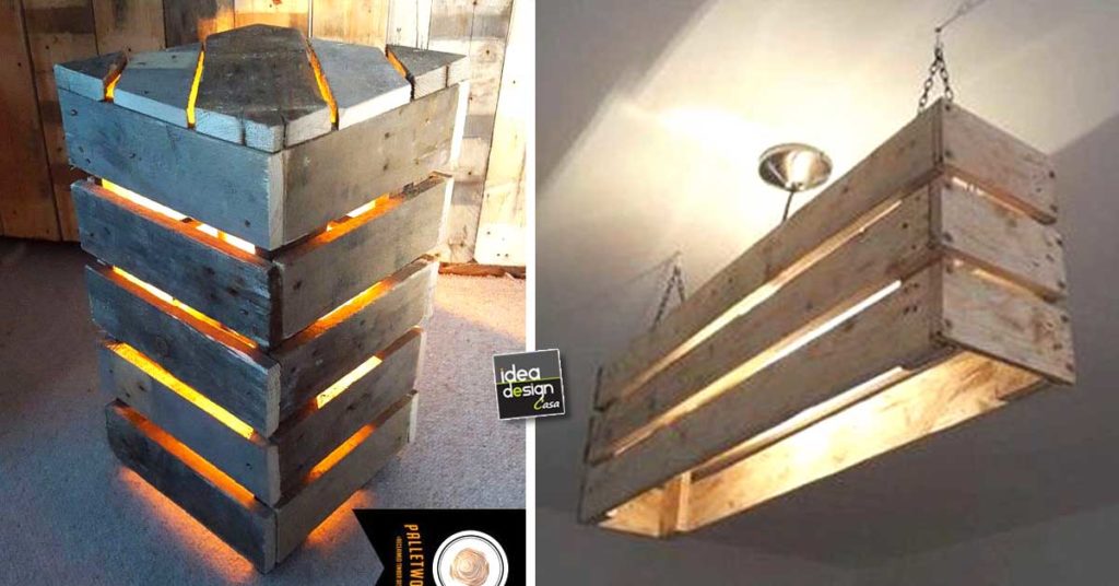 Lampadario Fai Da Te Con Legno.Lampadari Con I Pallet Ecco 20 Idee A Cui Ispirarsi