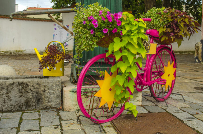 bicicletta colorata per giardini