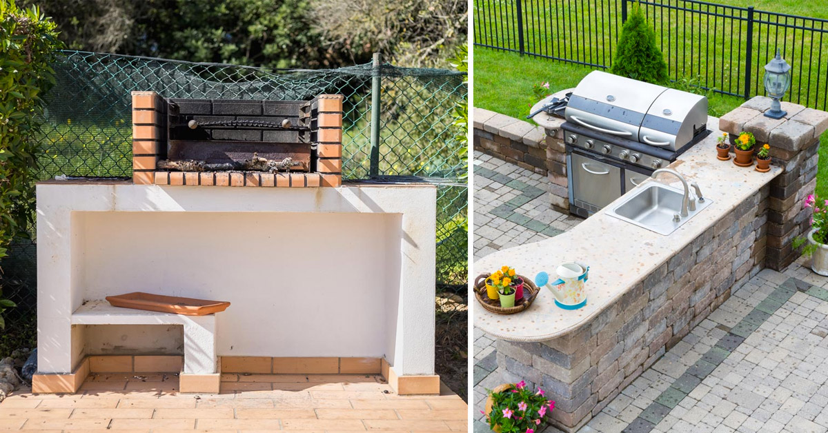 Un esempio di berbecue in muratura Primerano  Arredamento giardino barbecue,  Camino esterno, Arredamento veranda cortile