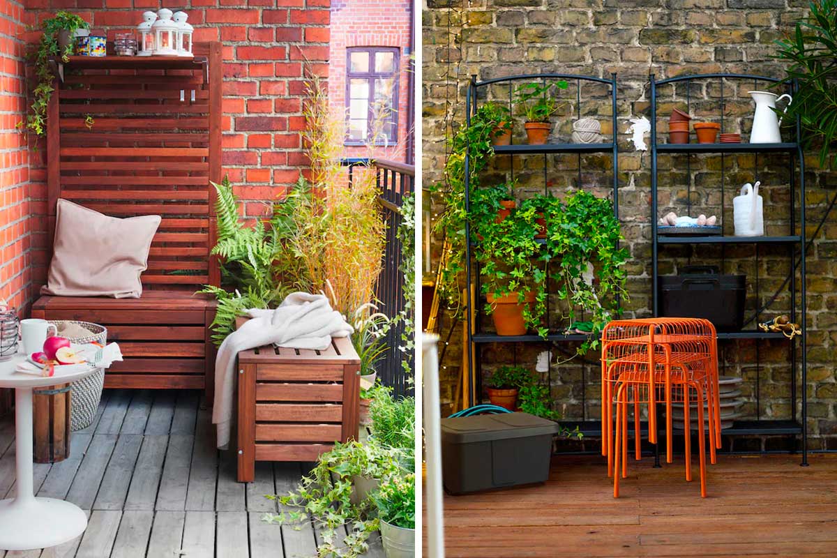 Mobili e armadi da esterni Ikea per un giardino e un balcone super  organizzati