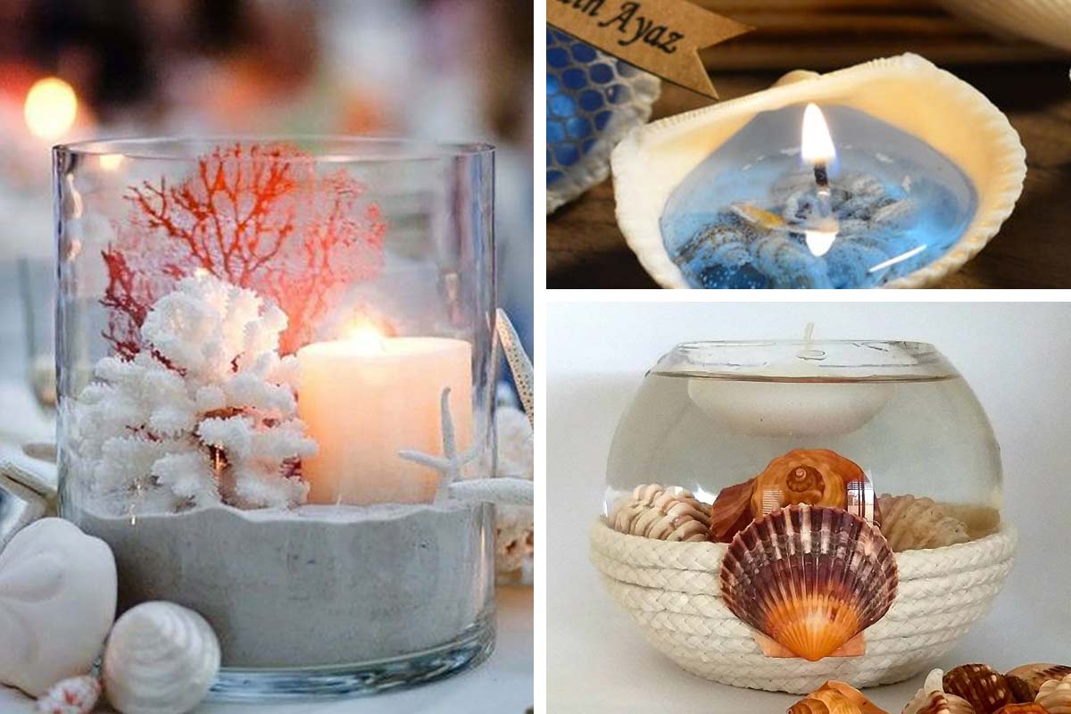 Ecco le candele e portacandele che porteranno il mare a casa vostra:  ispiratevi