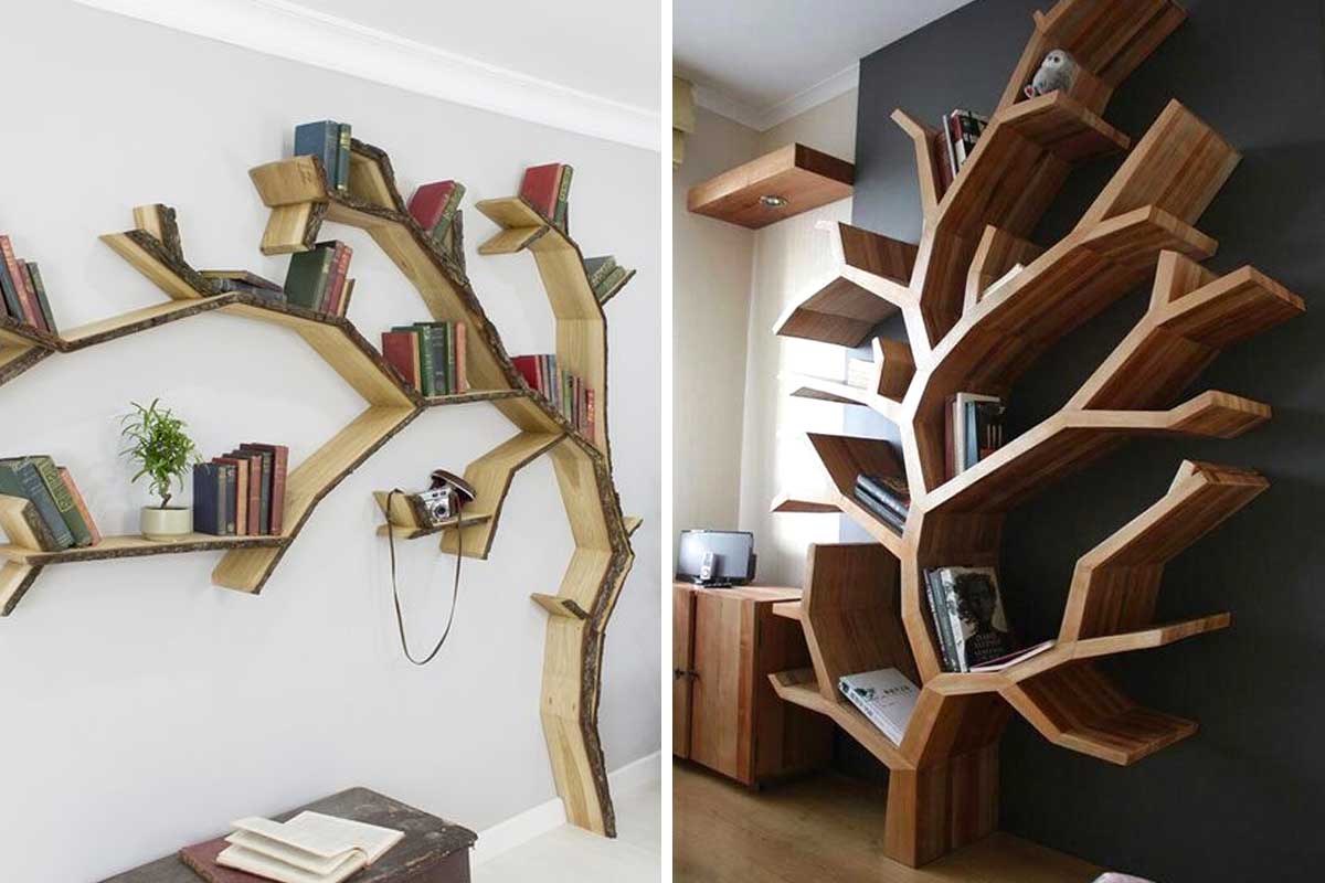 Meravigliose librerie a forma di albero: spunti incantevoli per arredare  con creatività
